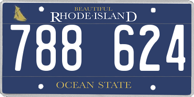 RI license plate 788624