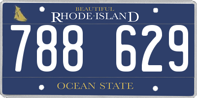 RI license plate 788629