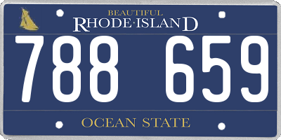 RI license plate 788659