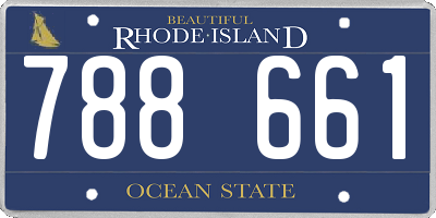 RI license plate 788661