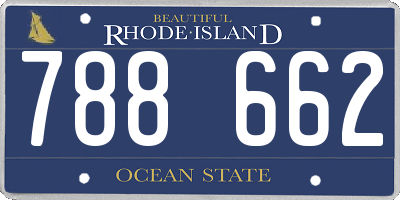 RI license plate 788662