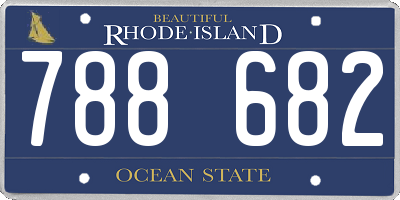 RI license plate 788682