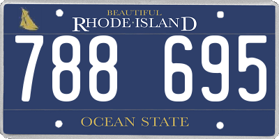 RI license plate 788695