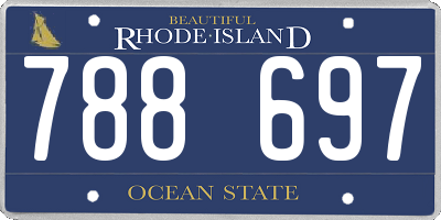 RI license plate 788697