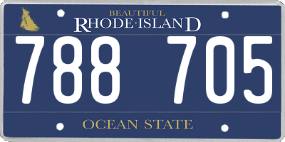 RI license plate 788705