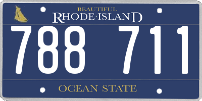 RI license plate 788711