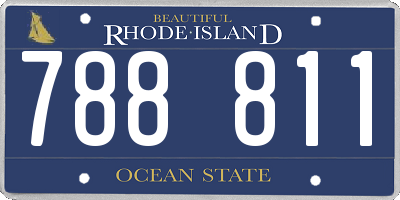 RI license plate 788811