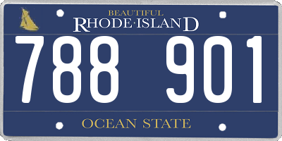RI license plate 788901