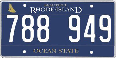RI license plate 788949