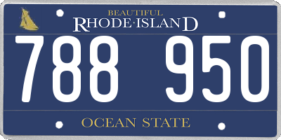 RI license plate 788950