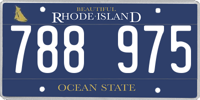 RI license plate 788975