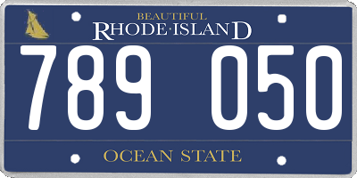 RI license plate 789050