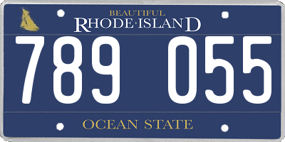 RI license plate 789055
