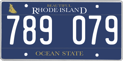 RI license plate 789079