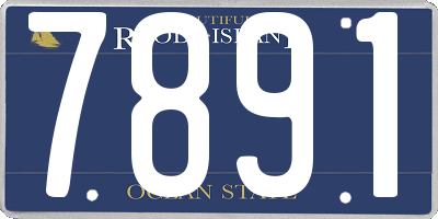 RI license plate 7891