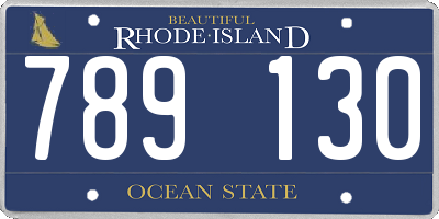 RI license plate 789130