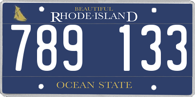 RI license plate 789133
