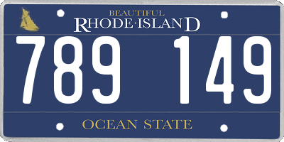 RI license plate 789149