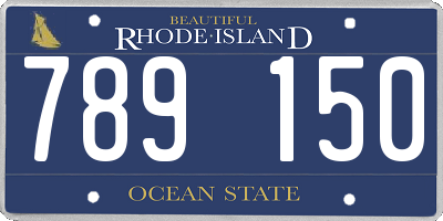 RI license plate 789150