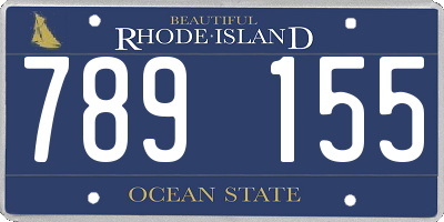 RI license plate 789155