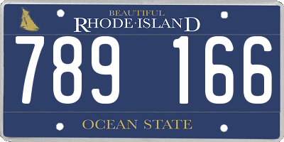 RI license plate 789166