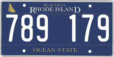 RI license plate 789179