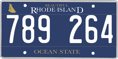 RI license plate 789264