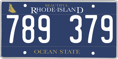 RI license plate 789379