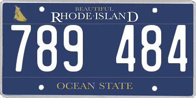RI license plate 789484