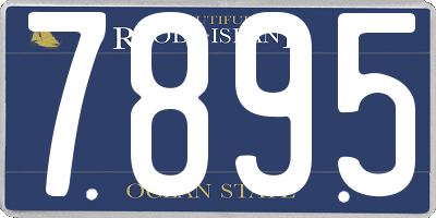 RI license plate 7895