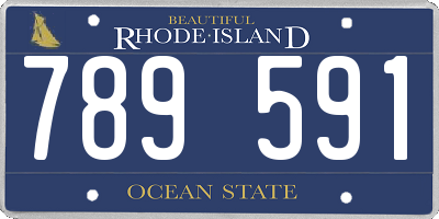 RI license plate 789591