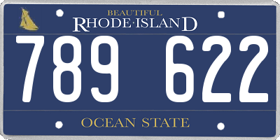 RI license plate 789622