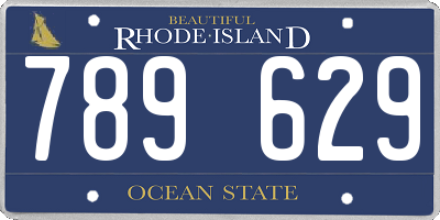 RI license plate 789629