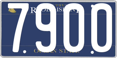 RI license plate 7900