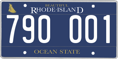 RI license plate 790001