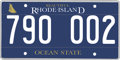 RI license plate 790002