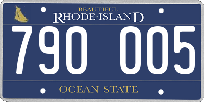 RI license plate 790005