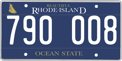 RI license plate 790008