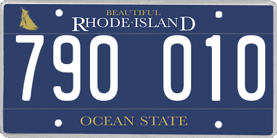 RI license plate 790010