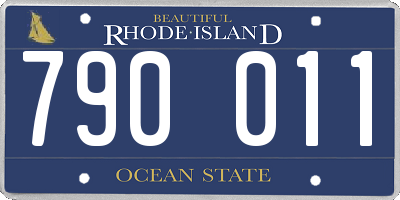 RI license plate 790011