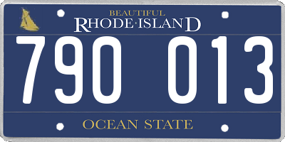 RI license plate 790013