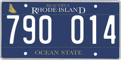 RI license plate 790014