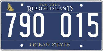 RI license plate 790015