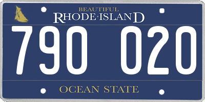 RI license plate 790020