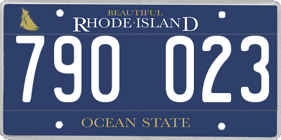 RI license plate 790023