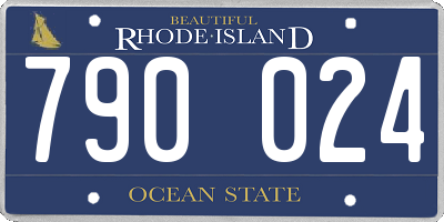 RI license plate 790024