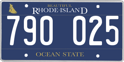 RI license plate 790025