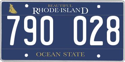 RI license plate 790028