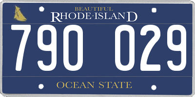 RI license plate 790029