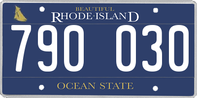 RI license plate 790030